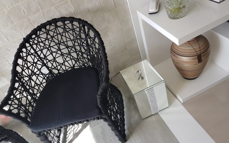 Lixeira espelho prata